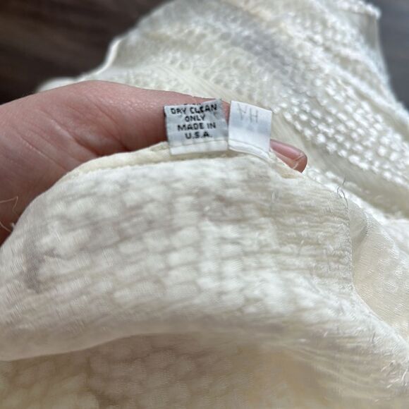 Peter Cohen 100%‎ Silk Blouse Stunning Sheer Top Sz M - Picture 6 of 6